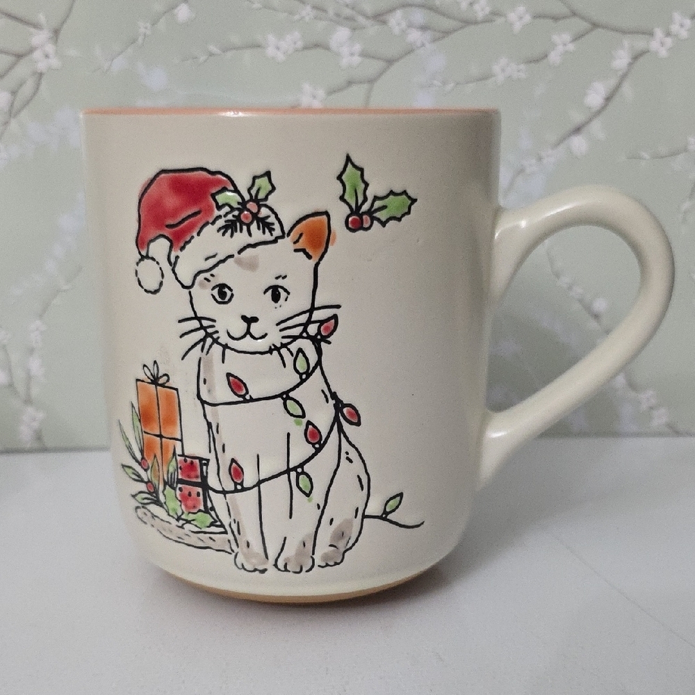 Spectrum Designz Festive Cat Mug with Holiday Design, NWT